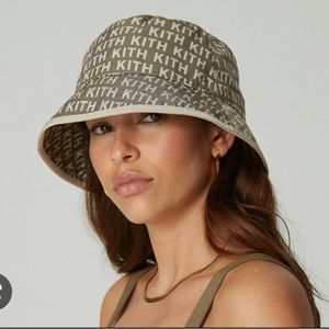 Monogram kith bucket hat NWT